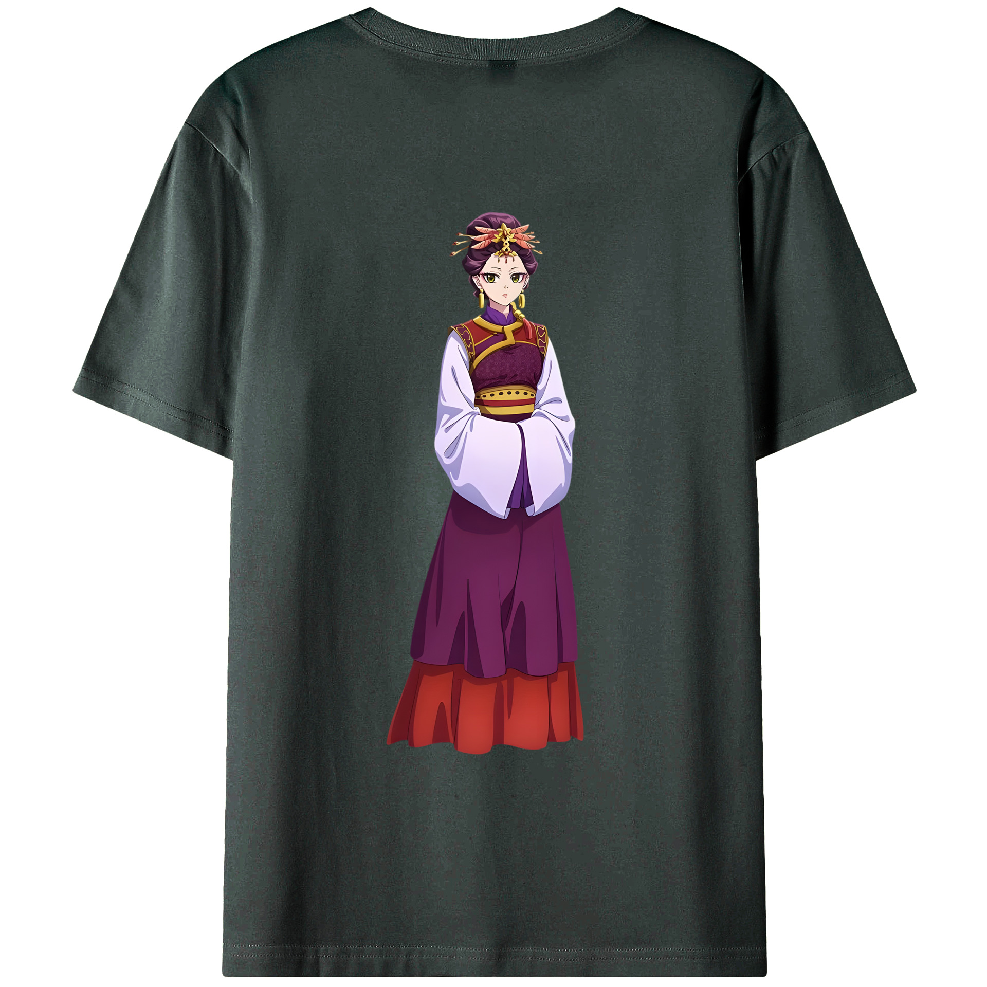 （画像用） 薬屋のひとりごと The Apothecary Diaries 綿100％ メンズ半袖Tシャツ（バックプリント） 通気性